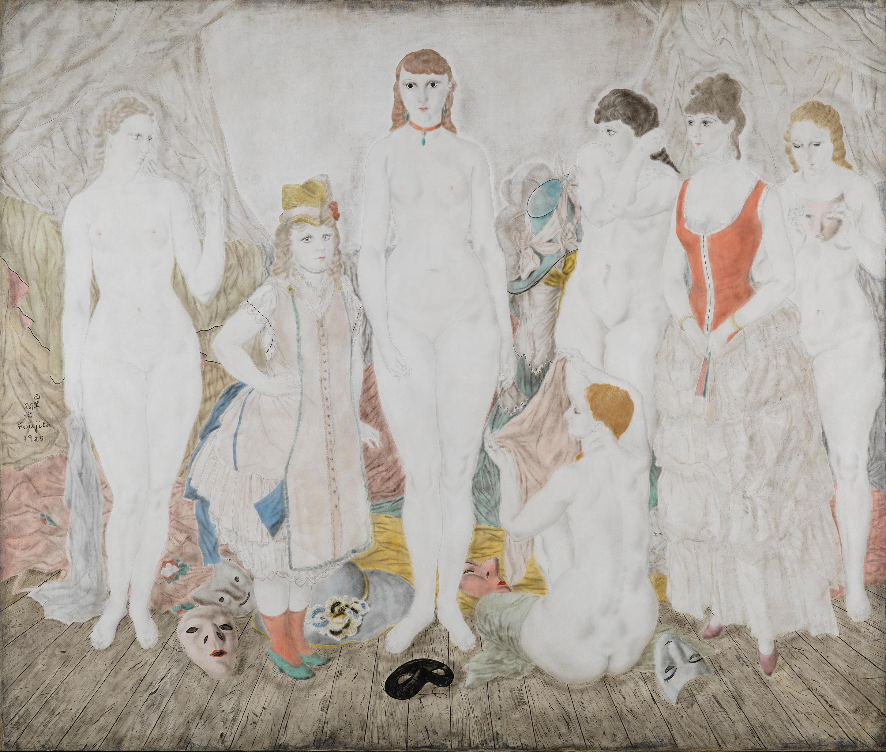 藤田《舞踏会の前》 m