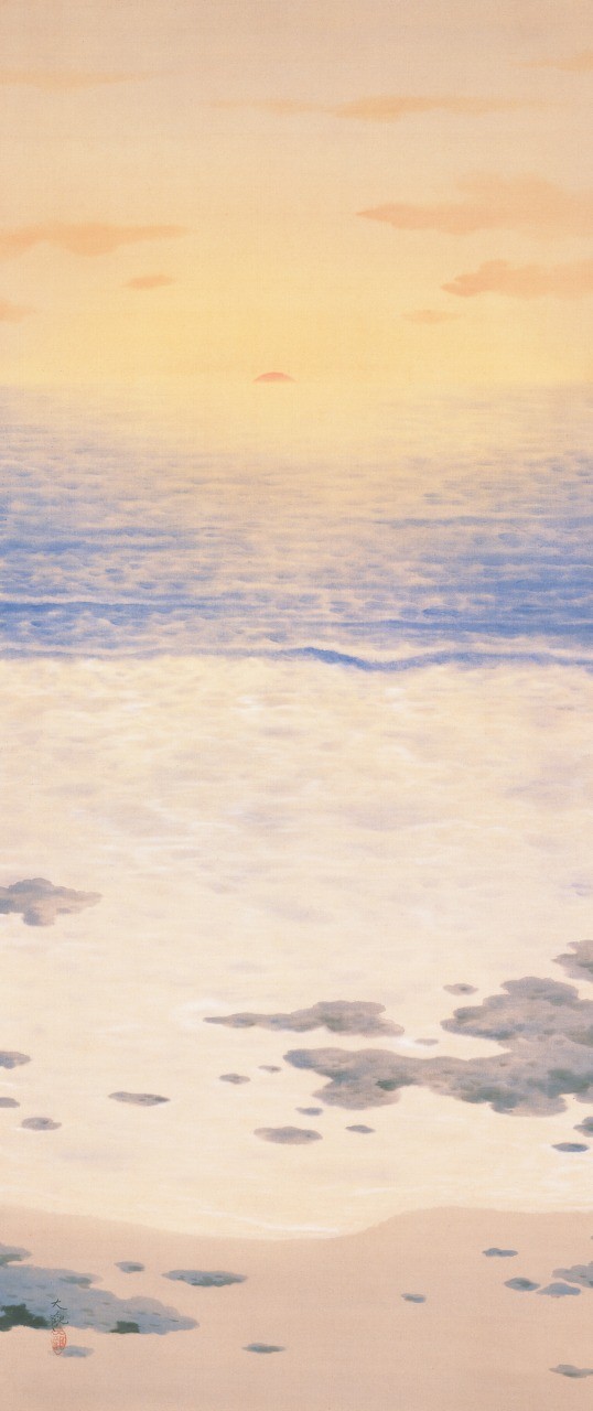 横山大観_「海暾」_L
